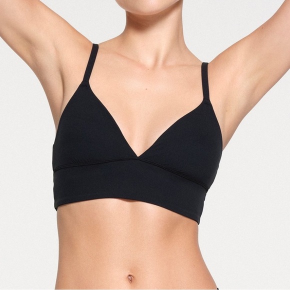 Women’s SKIMS Fits Everybody Triangle Longline Bralette Size Medium - Picture 1 of 16